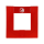 AKTION - Handmelder Gehäuse, rot mit Glas, rot, ähnlich RAL 3020