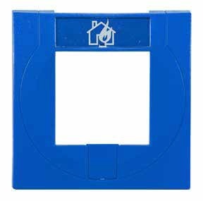 AKTION - Handmelder Gehäuse, blau mit Glas, blau, ähnlich RAL 5015