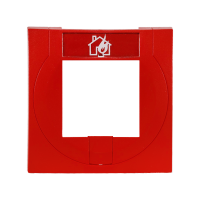 Handmelder Gehäuse, rot mit Glas, ähnlich RAL 3020