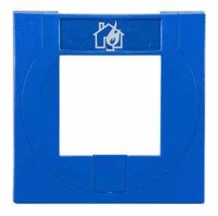 Handmelder Gehäuse, mit Glas, blau, ähnlich RAL...