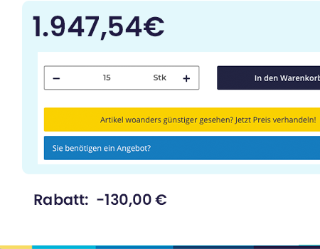 Rabattrechner Schritt 3